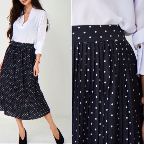 Forever 21 | Skirts | Polka Dot Midi Skirt | Poshmark